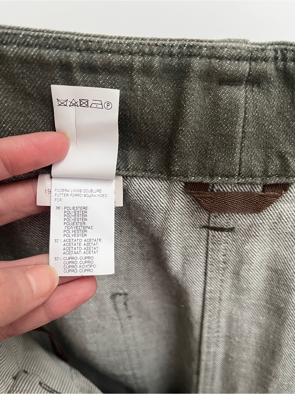 Brunello Cucinelli belted pull on pant 10 waist belt cotton twill denim timeless - Picture 7 of 9